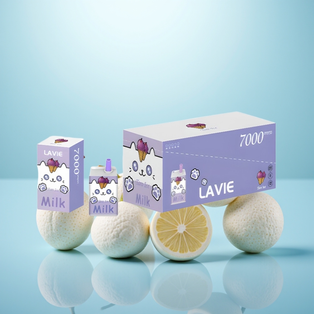 LAVIE Milk 7000 Puffs Vape חד פעמי Taro Ice 16ML 600mAh Type C