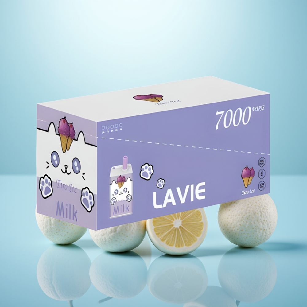 LAVIE Milk 7000 Puffs Vape חד פעמי Taro Ice 16ML 600mAh Type C