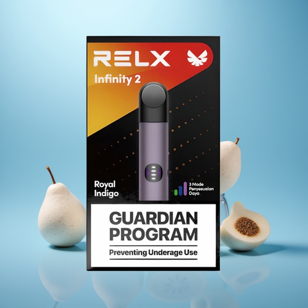 RELX Infinity 2 650 Puffs 1.9ml Pod 440mAh USB-C מלכותי אינדיגו