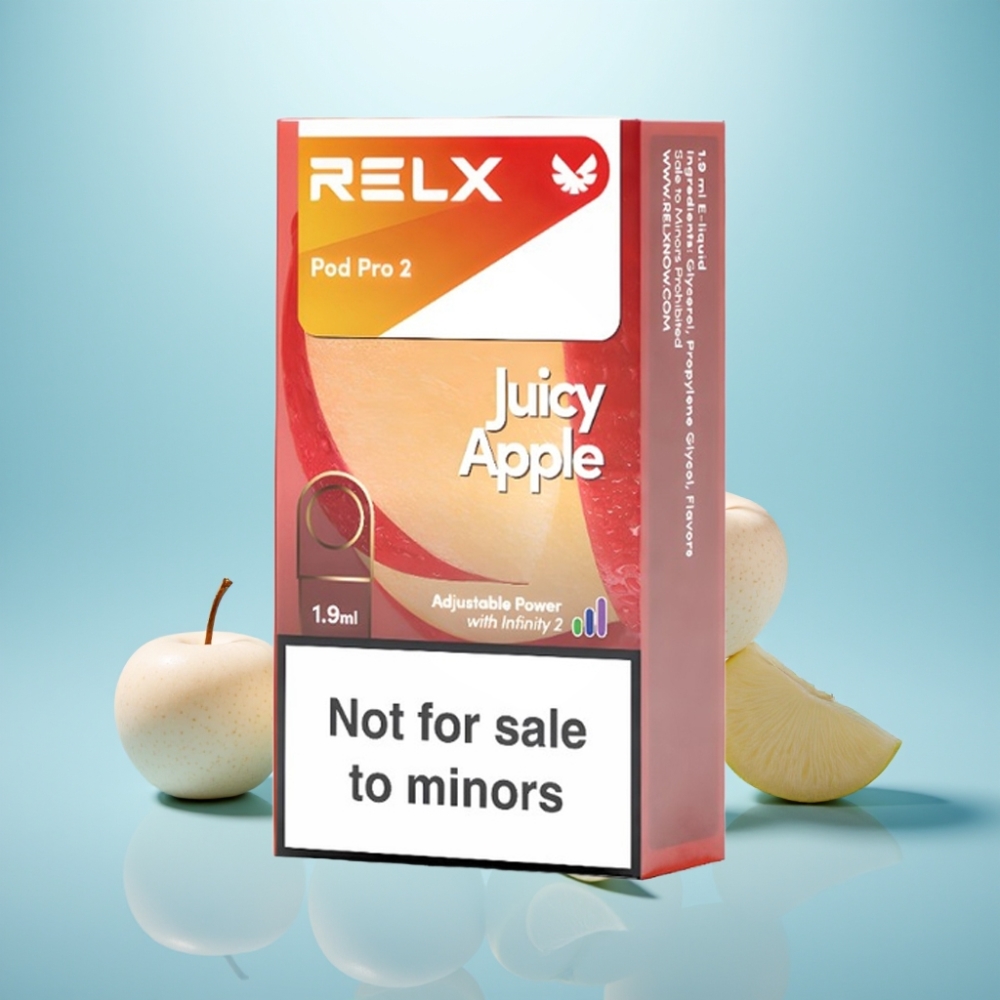 RELX Pod Pro 2 600 Puffs 0% נִיקוֹטִין 1.9ml טאקו תפוח עסיסי