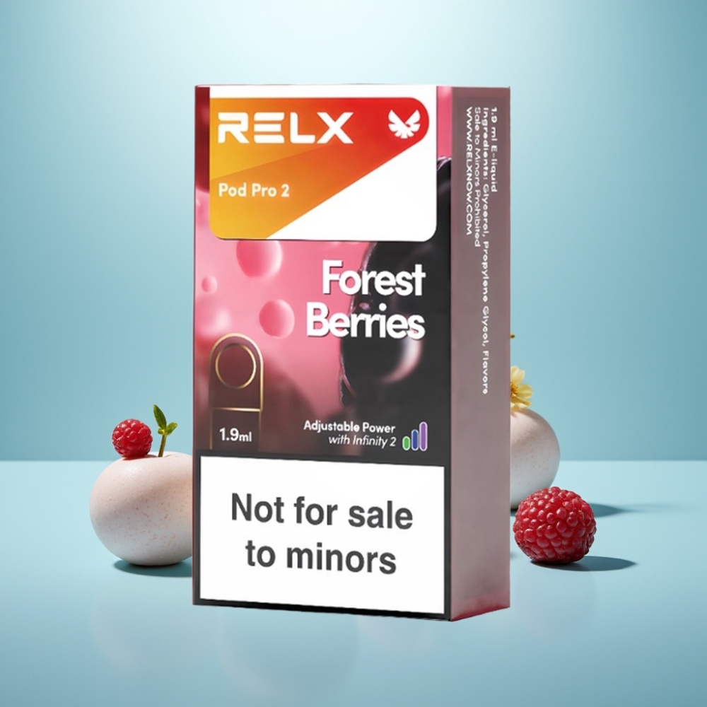 RELX Pod Pro 2 600 Puffs 0% נִיקוֹטִין 1.9ml Forest Berries 3 Voltage Modes