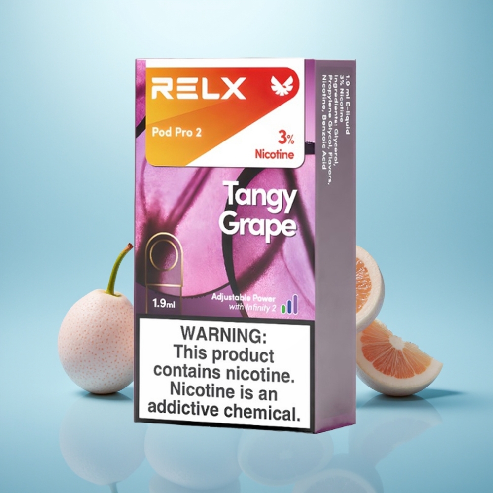 RELX Pod Pro 2 600 Puffs 1.9ml 3% נִיקוֹטִין ענב חמוץ