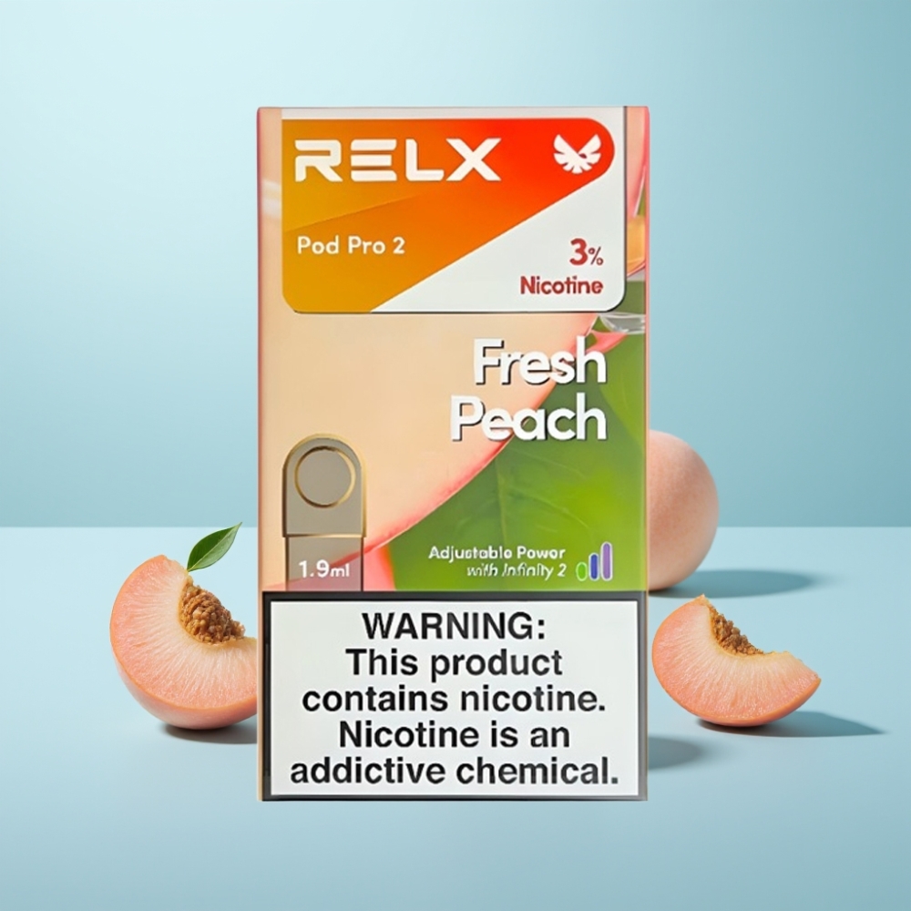 RELX Pod Pro 2 600 Puffs 3% נִיקוֹטִין 1.9ml אפרסק טרי
