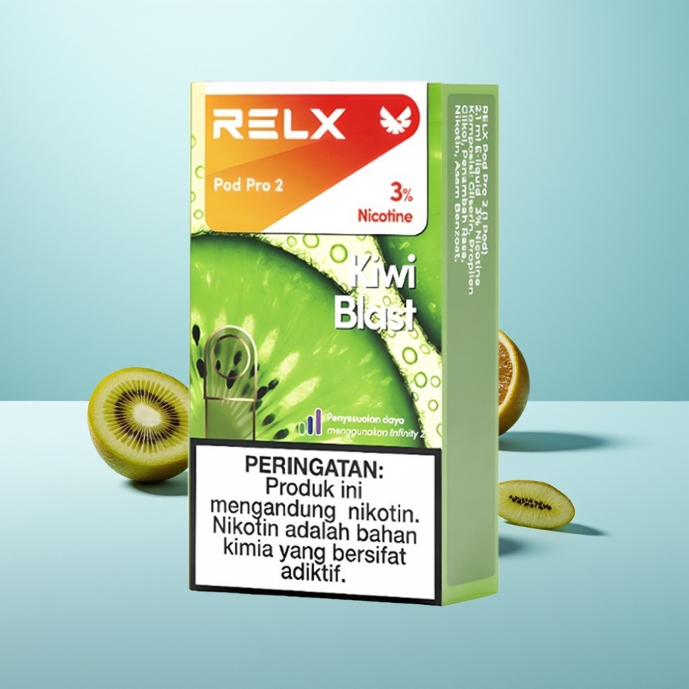 RELX Pod Pro 2 600 Puffs 3% נִיקוֹטִין 1.9ml Kiwi Blast Pods