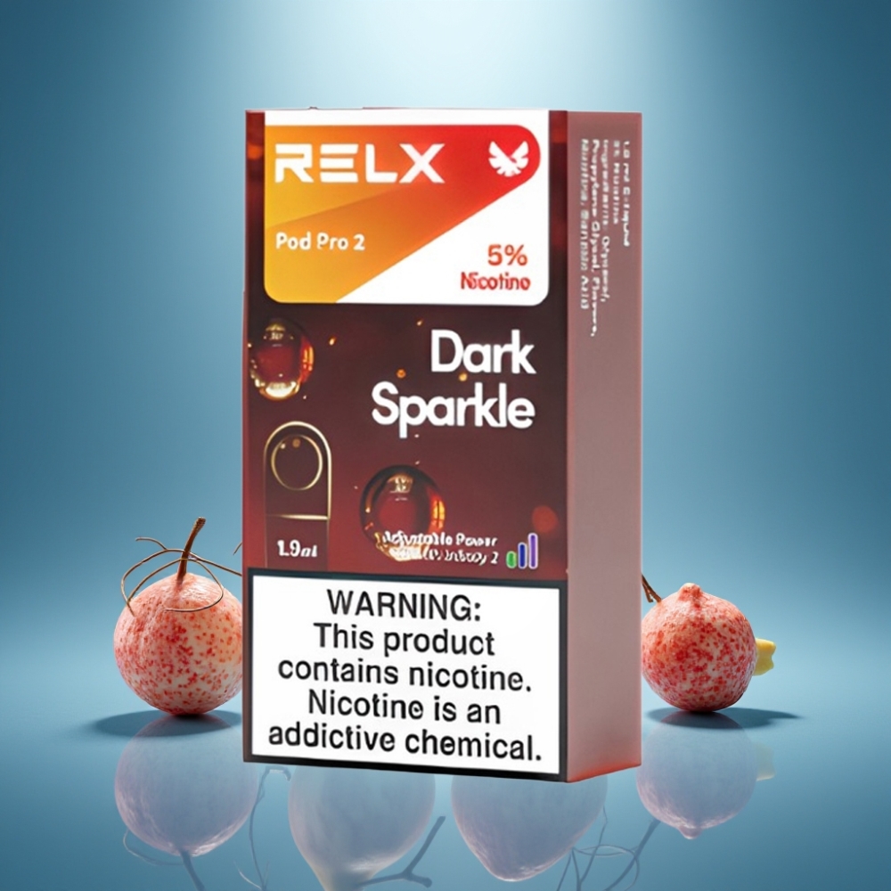 RELX Pod Pro 2 600 Puffs 5% נִיקוֹטִין 1.9ml Dark Sparkle