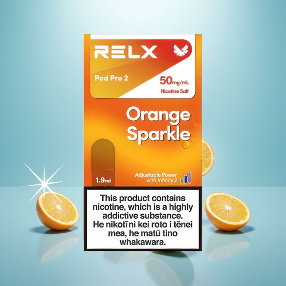 RELX Pod Pro 2 600 Puffs 5% נִיקוֹטִין 1.9ml Orange Sparkle