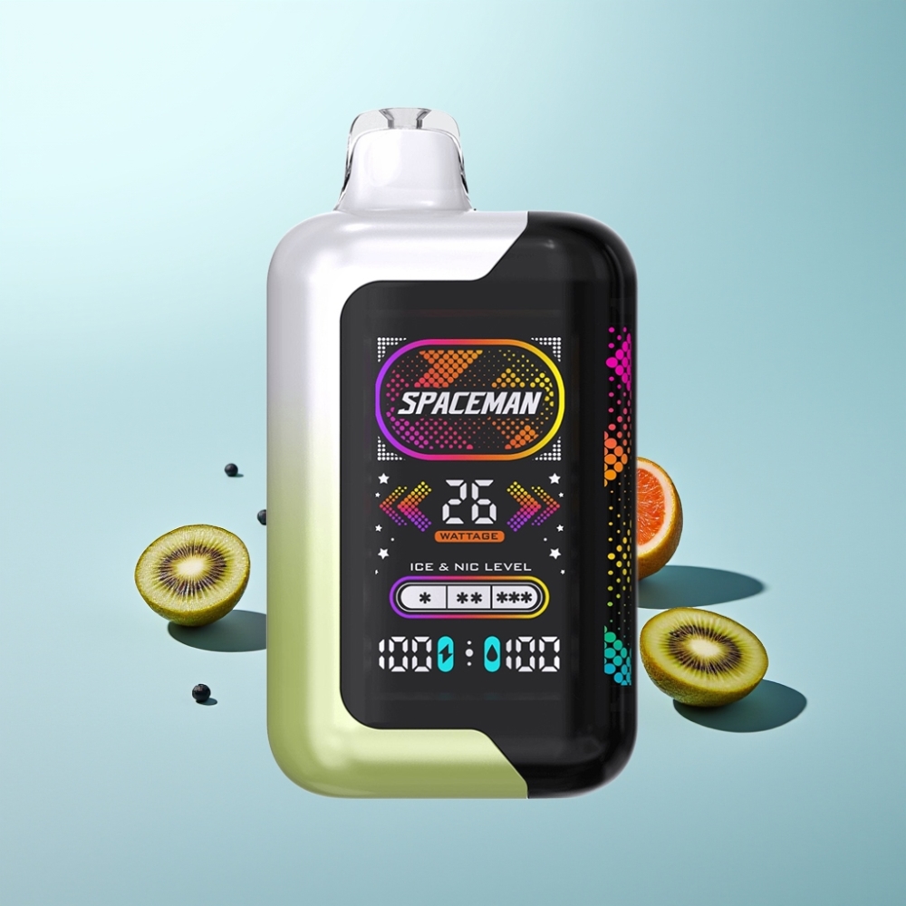 SMOK SPACEMAN SP40000 40000 Puffs 0% נִיקוֹטִין 20ml תות קיווי Dual Coil 1000mAh Type-C