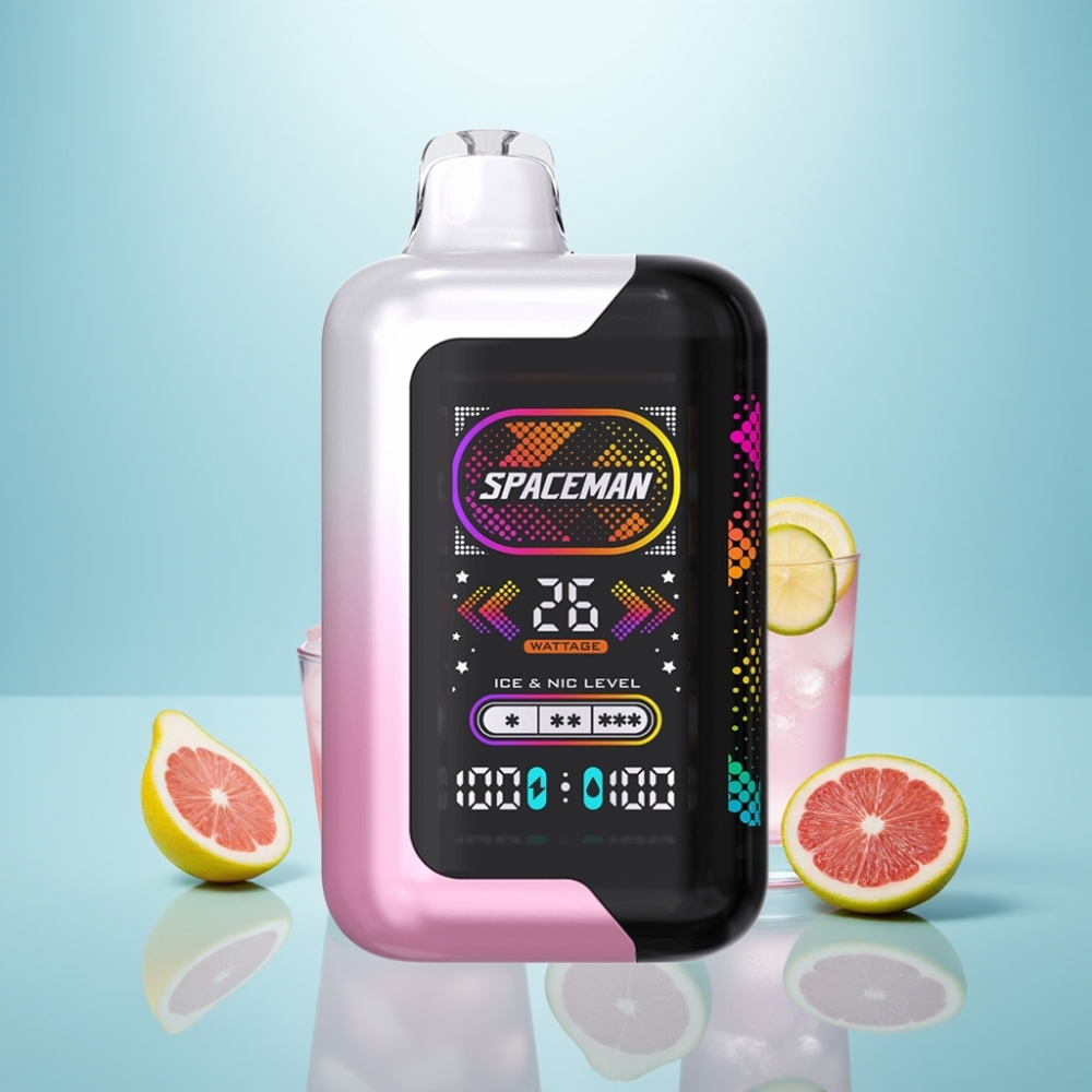 SMOK SPACEMAN SP40000 40000 Puffs Zero נִיקוֹטִין Vape חד פעמי לימונדה ורודה 20ml 1000mAh