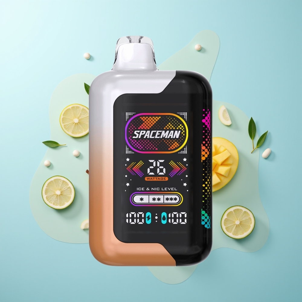 SMOK SPACEMAN SP40000 Zero נִיקוֹטִין Vape חד פעמי 20ml 1000mAh תפוחי מאנגו דבש חמוץ