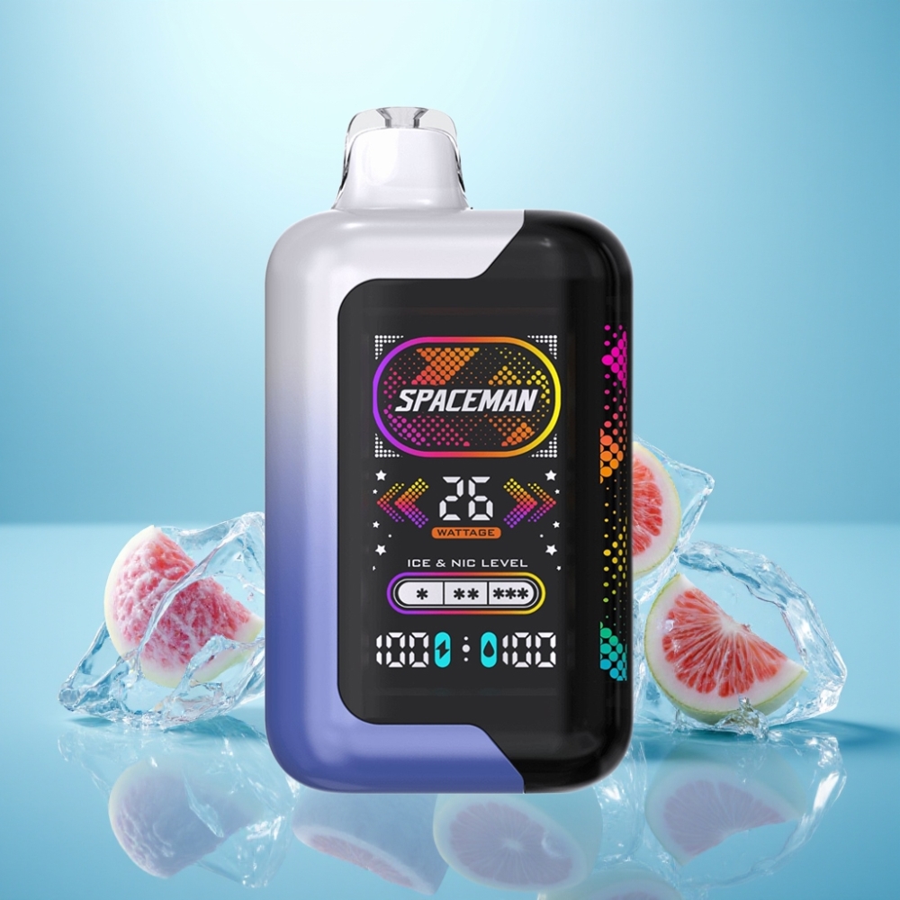 SMOK Spaceman SP40000 Zero נִיקוֹטִין Vape חד פעמי 20ml 1000mAh Rainbow Light Blue Razz Ice