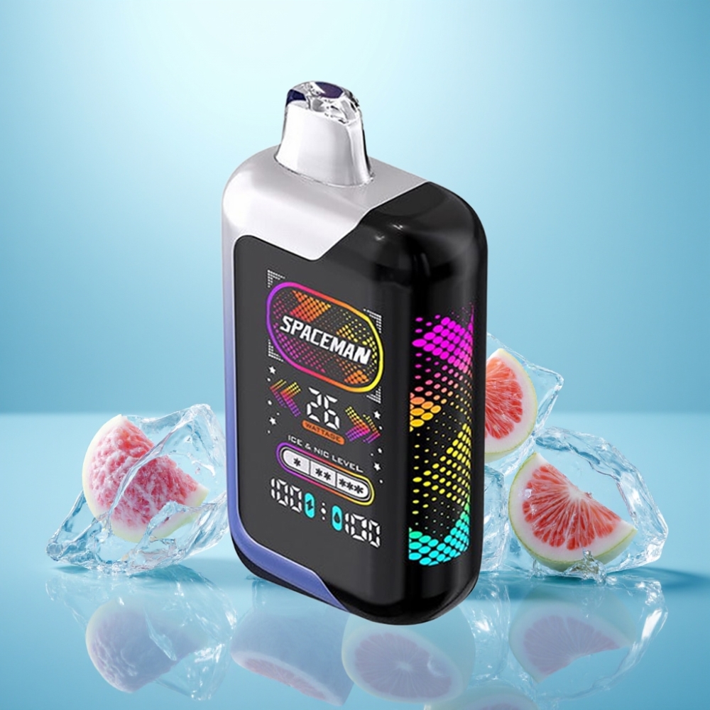 SMOK Spaceman SP40000 Zero נִיקוֹטִין Vape חד פעמי 20ml 1000mAh Rainbow Light Blue Razz Ice