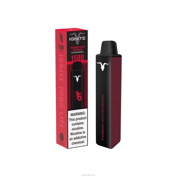 IGNITE V15 עט vape - IGNITE Vape Shop X4T8115 אבטיח תפוח תות