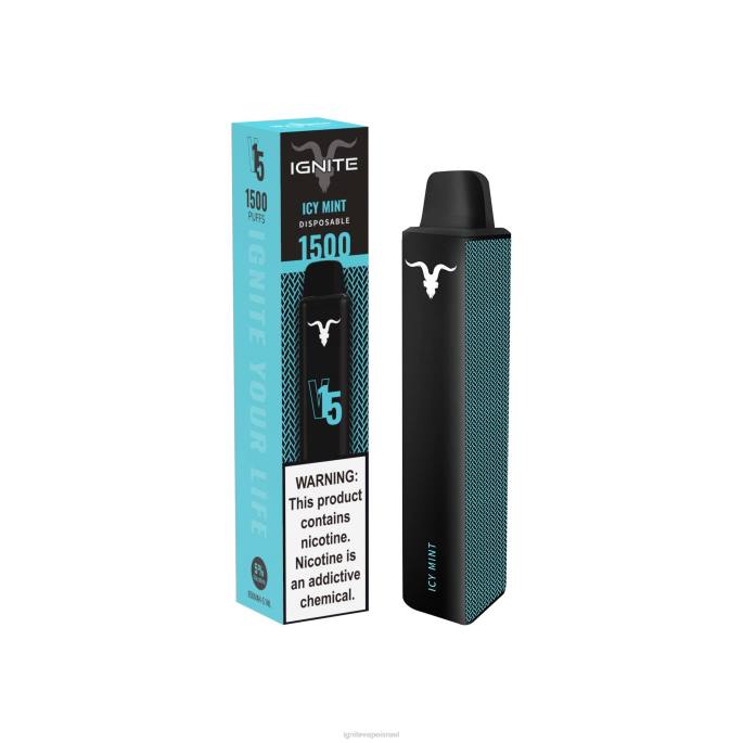 IGNITE V15 עט vape - IGNITE Vapes X4T8113 מנטה קפואה