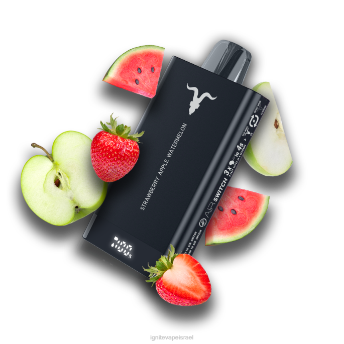 IGNITE V150 עט vape - IGNITE Vape Sales X4T876 אבטיח תפוח תות