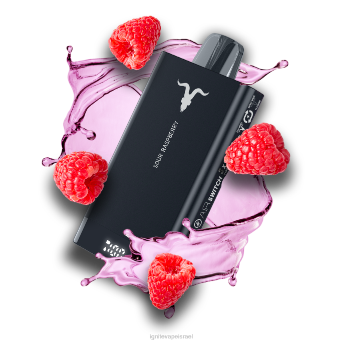 IGNITE V150 עט vape - IGNITE Vape Shop X4T875 פטל חמצמץ