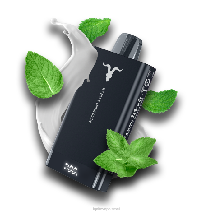 IGNITE V150 עט vape - IGNITE Vapes X4T873 מנטה ושמנת