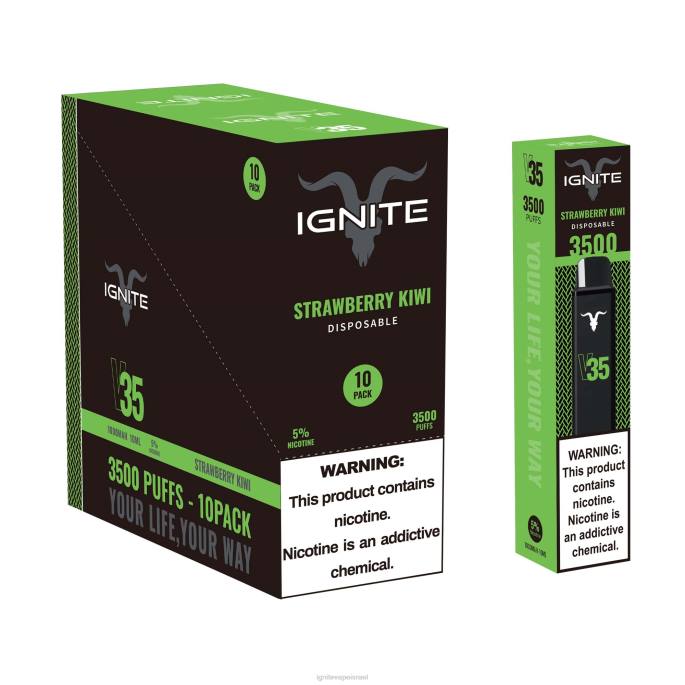 IGNITE V35 עט vape 10 חבילה - IGNITE Vape Reviews X4T8127 קיווי תות