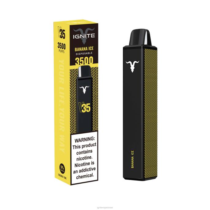 IGNITE V35 עט vape - Best IGNITE Vape Flavor X4T819 קרח בננה