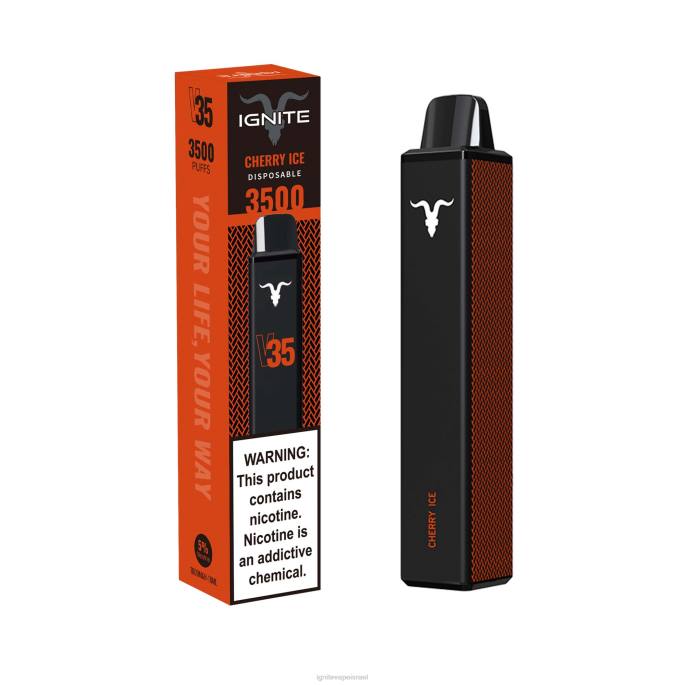 IGNITE V35 עט vape - IGNITE Vape Jerusalem X4T8132 קרח דובדבן
