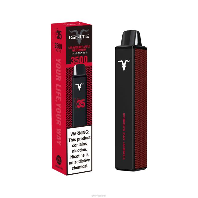 IGNITE V35 עט vape - IGNITE Vape Reviews X4T8137 אבטיח תפוח תות