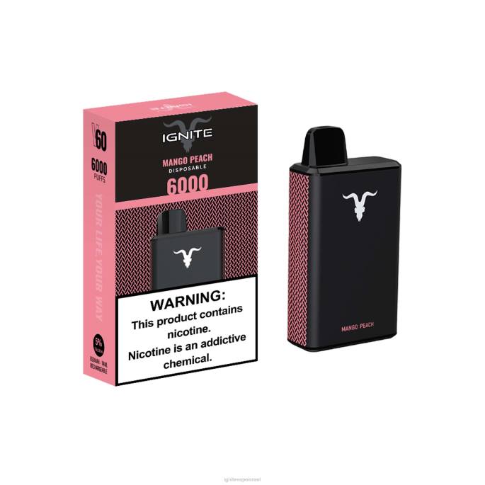 IGNITE V60 עט vape - IGNITE Vape Price X4T834 אפרסק מנגו