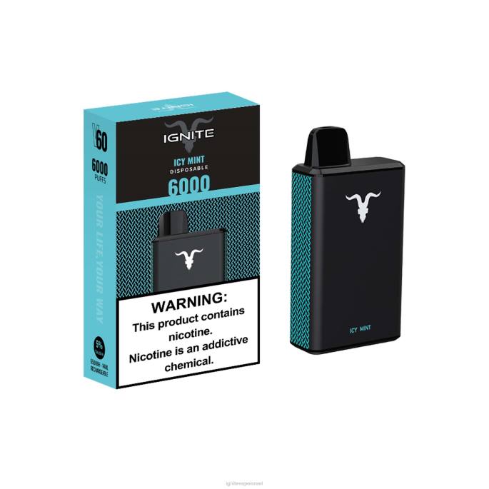 IGNITE V60 עט vape - IGNITE Vapes X4T833 מנטה קפואה