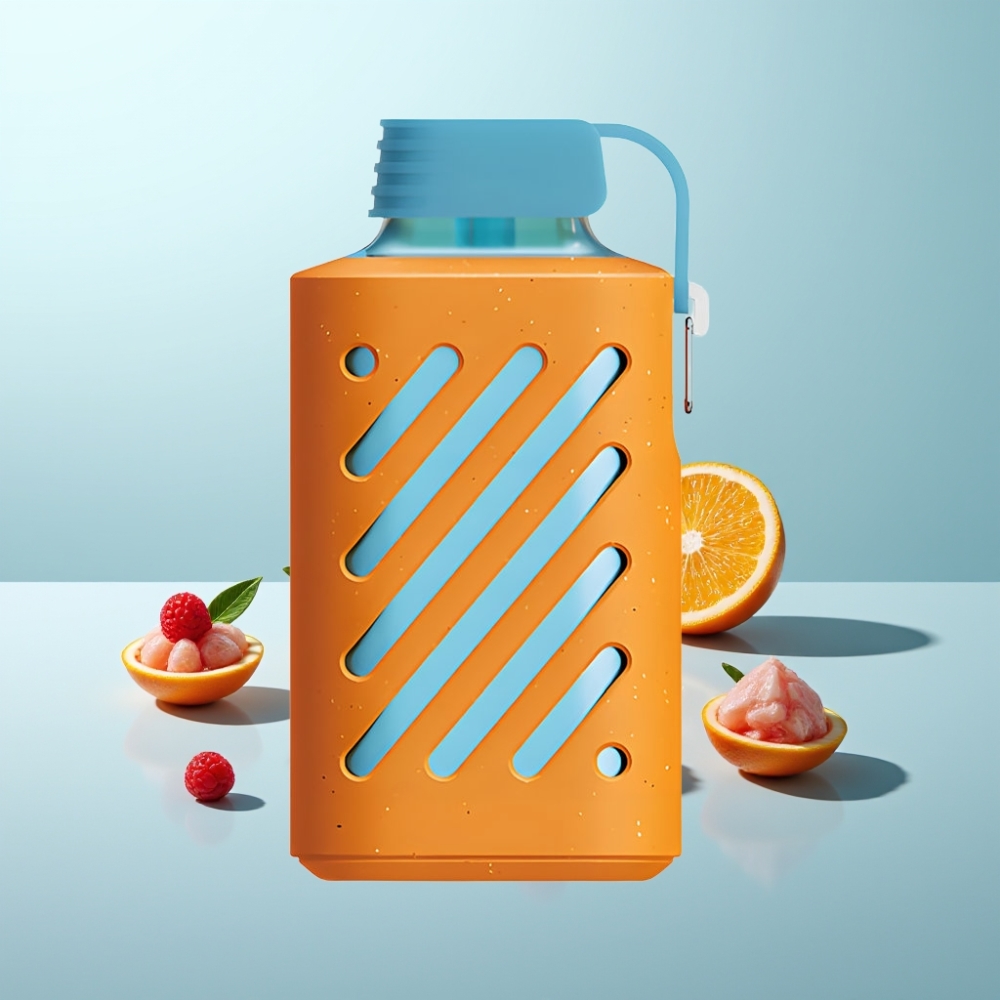 VOZOL GEAR 10000 Vape חד פעמי 10000 Puffs 20ml E-liquid Raspberry Tangerine פטל תפוז