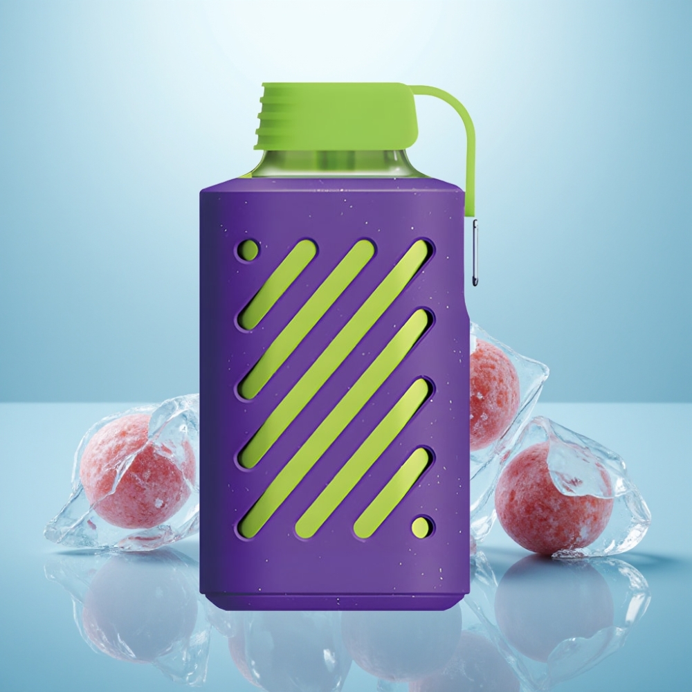 VOZOL GEAR 10000 Vape חד פעמי 20ml Grape Ice 65% PCR VAMT Mesh Coil