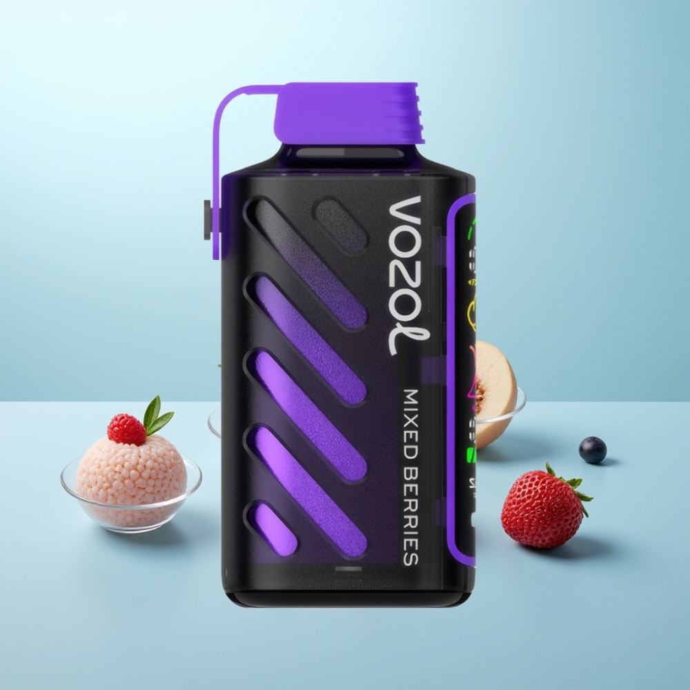 VOZOL Gear Power 20000 Puffs Dual Mesh Coil Full Screen Display Mixed Berries