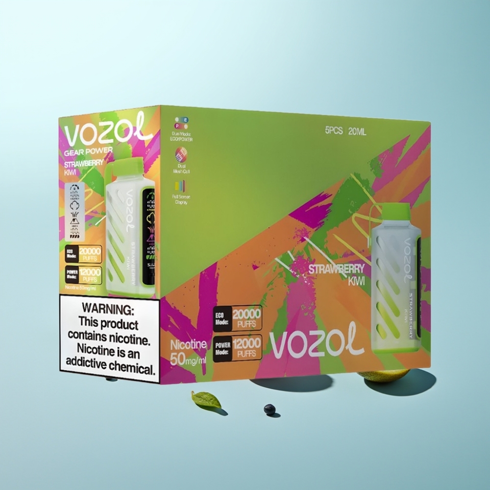 VOZOL Gear Power 20000 Puffs S.i.L.C. Tech Dual Mesh Coil תות קיווי