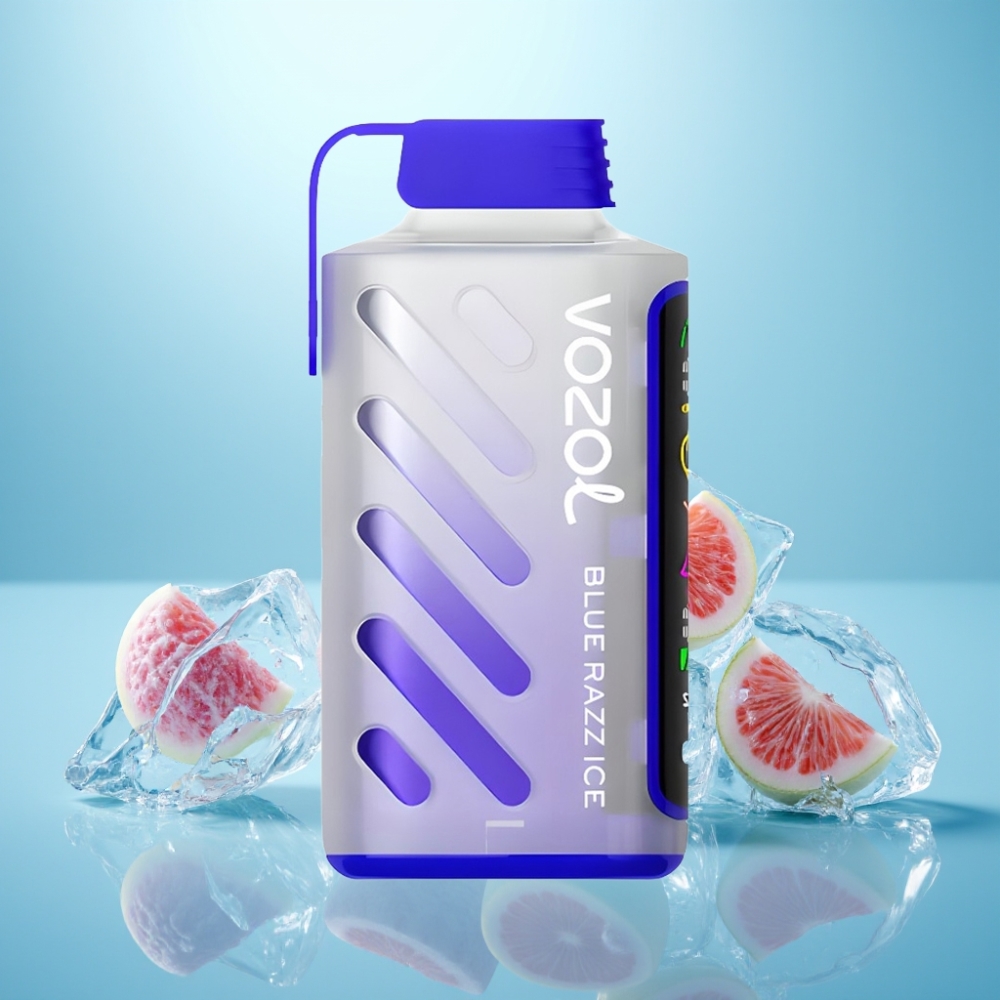 VOZOL Gear Power 20000 Puffs S.i.L.C. Tech Dual Mesh Coil Full Screen Display פטל כחול קרח