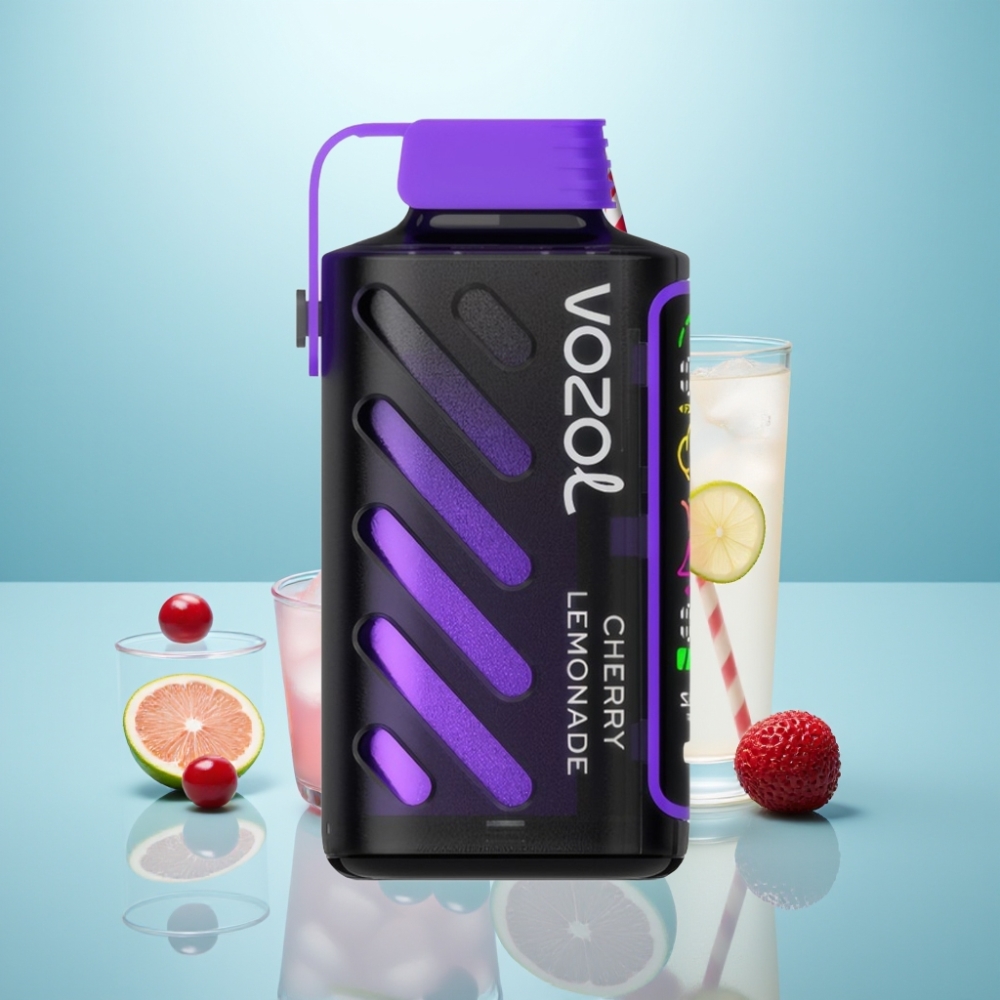 VOZOL Gear Power 20000 Puffs S.i.L.C. Tech Dual Mesh Coil Full Screen Display דובדבן לימונדה