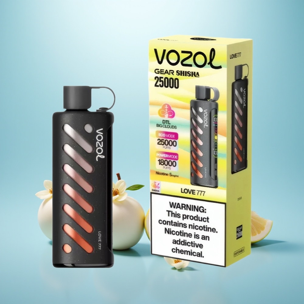 VOZOL Gear Shisha 25000 Puffs Dual Mesh Dual Modes 1000mAh אהבה 777