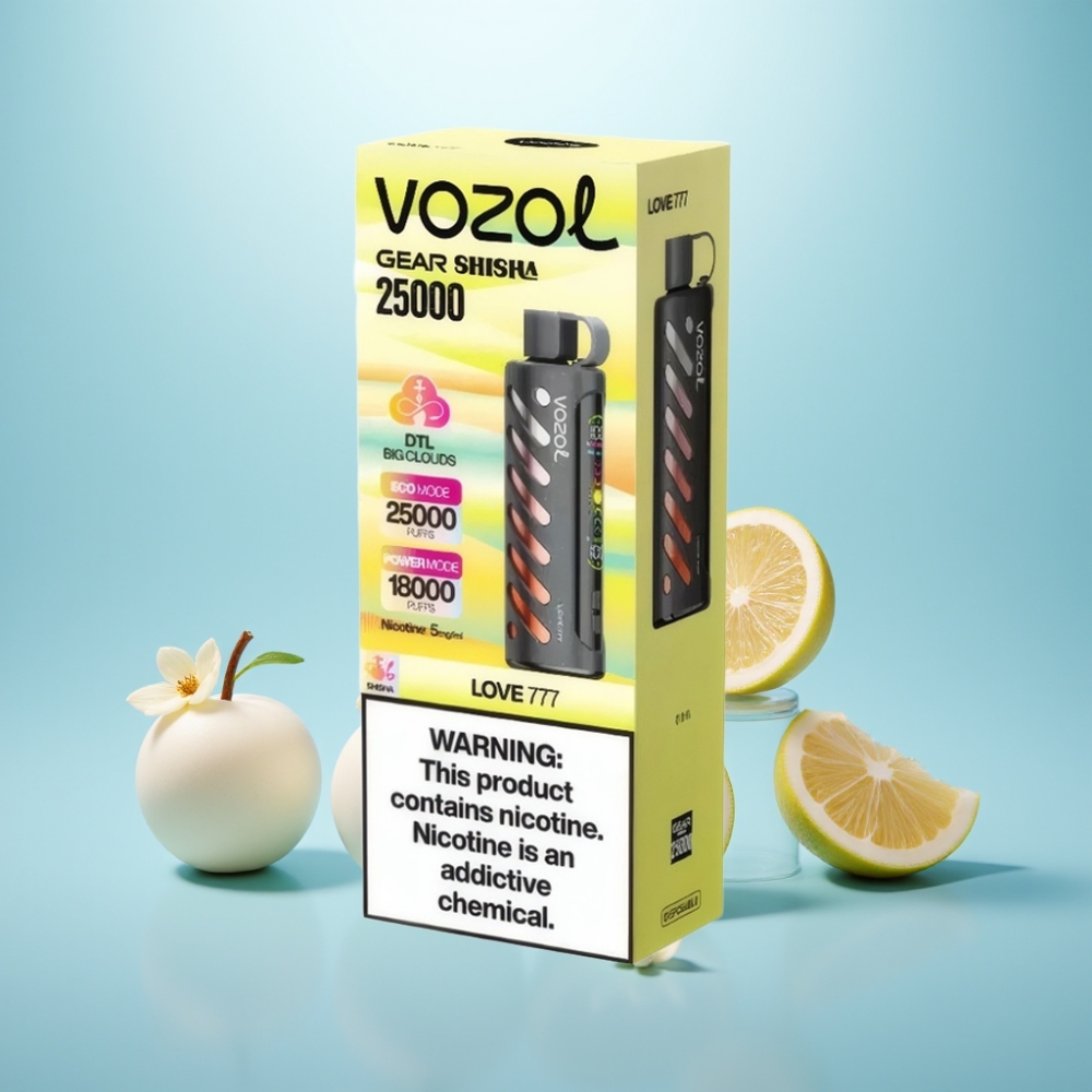 VOZOL Gear Shisha 25000 Puffs Dual Mesh Dual Modes 1000mAh אהבה 777