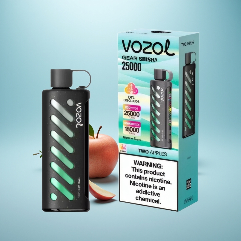 VOZOL Gear Shisha 25000 Puffs Dual Mesh Dual Modes 1000mAh Two Apples