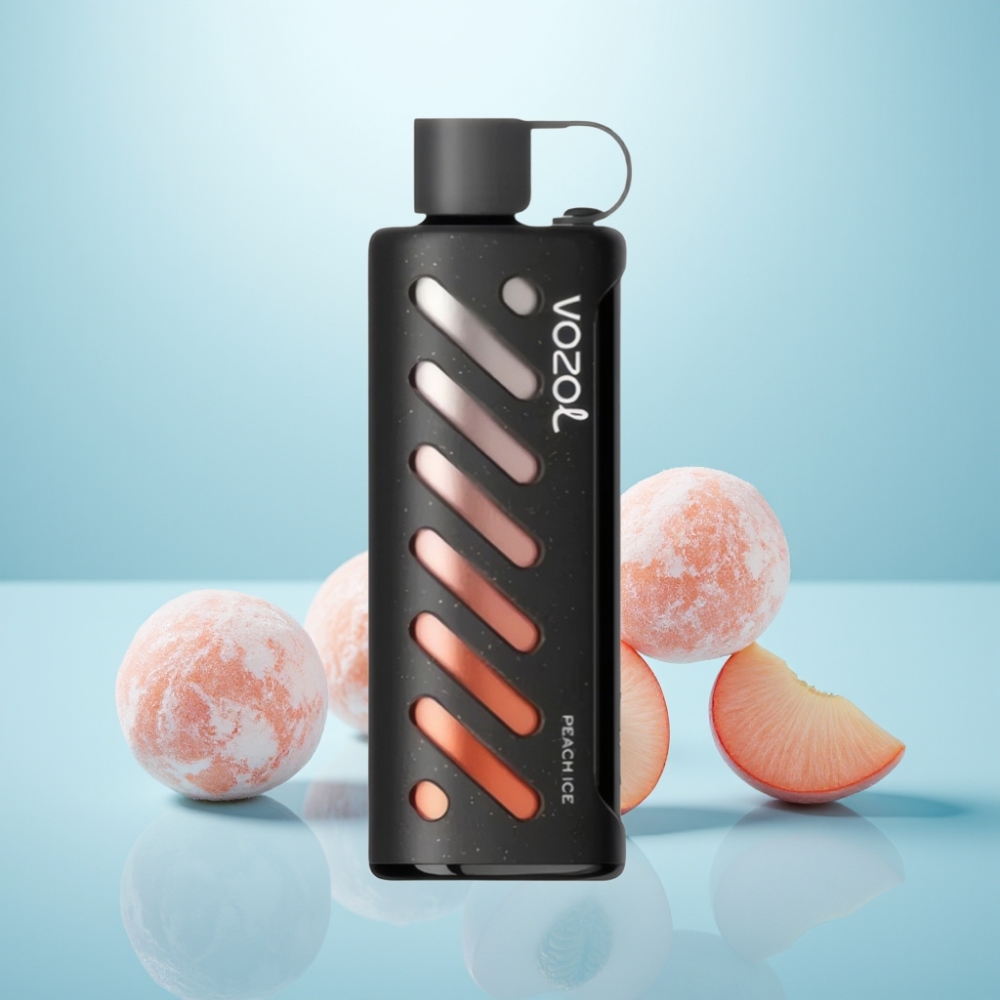 VOZOL Gear Shisha 25000 Puffs Dual Mesh Dual Modes Peach Ice 5mg/ml Vape חד פעמי