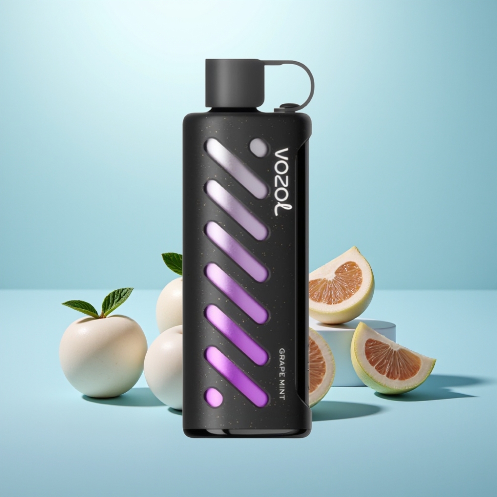 VOZOL Gear Shisha 25000 Puffs Dual Mesh Grape Mint Vape חד פעמי 1000mAh