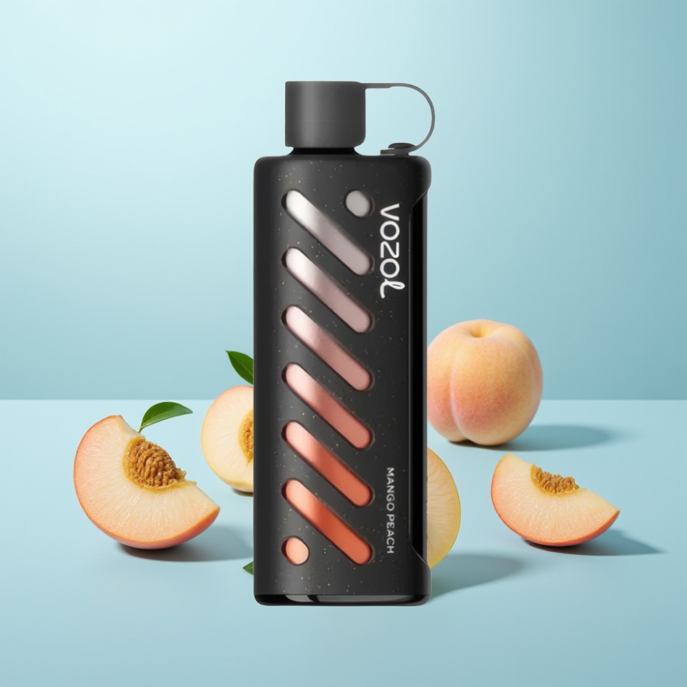 VOZOL Gear Shisha 25000 Puffs Dual Mesh Modes Mango Peach 5mg/ml 1000mAh S.i.L.C Tech
