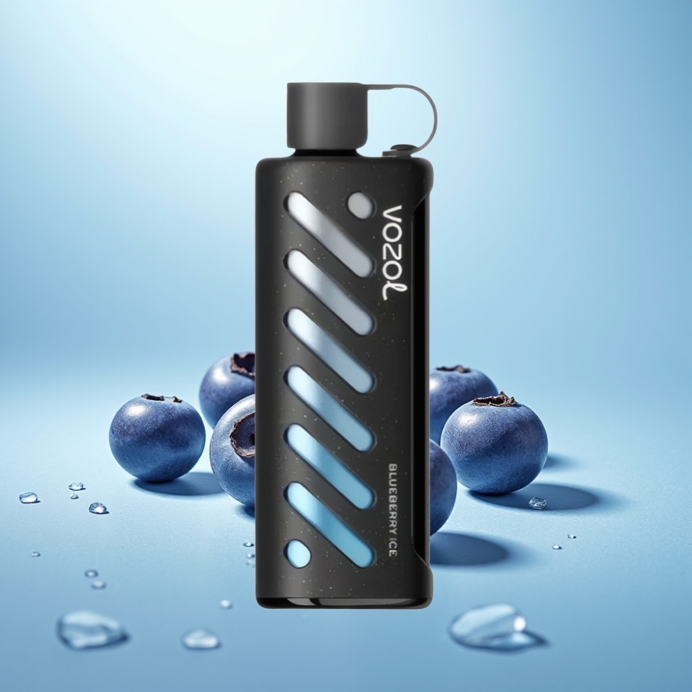 VOZOL Gear Shisha 25000 Puffs Dual Mesh טכנולוגיית S.i.L.C טעם אוכמניות קרח 1000mAh