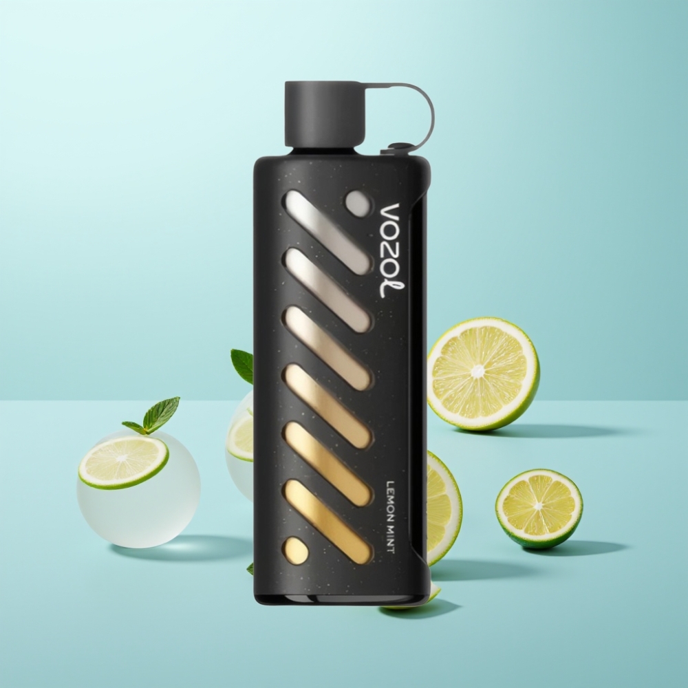 VOZOL Gear Shisha 25000 Puffs Lemon Mint Dual Mesh 1000mAh S.i.L.C Tech