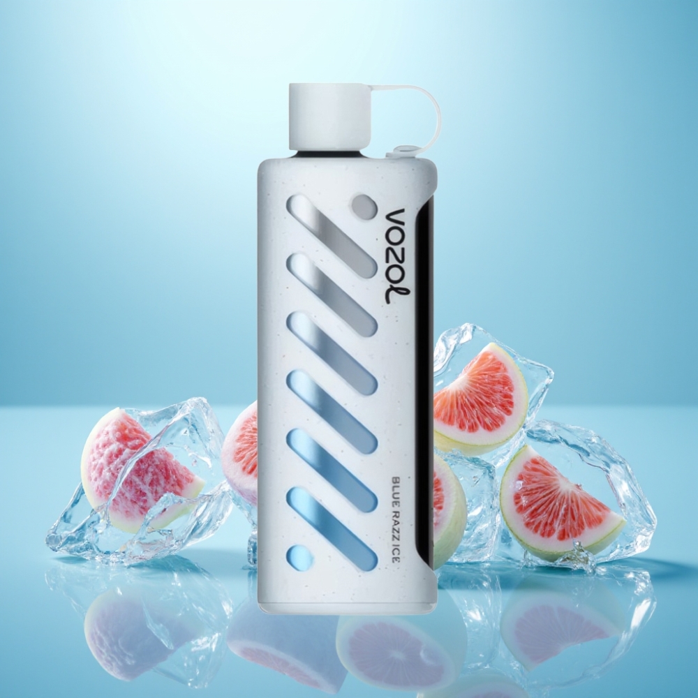 VOZOL Gear Shisha 25000 Puffs S.i.L.C Tech Dual Mesh 1000mAh 5mg/ml בלו רז אייס