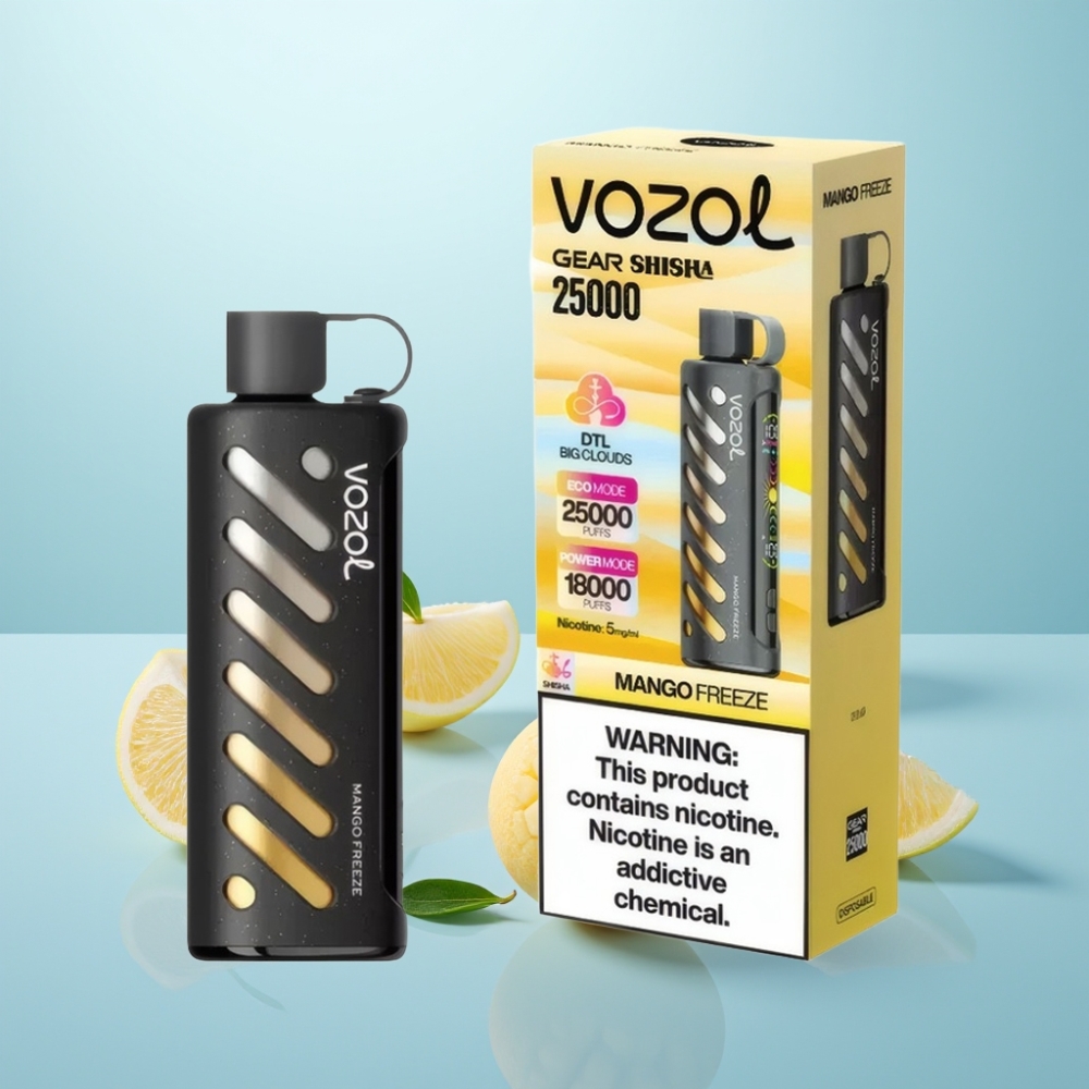 VOZOL Gear Shisha 25000 Puffs S.i.L.C Tech Dual Mesh מנגו פריז