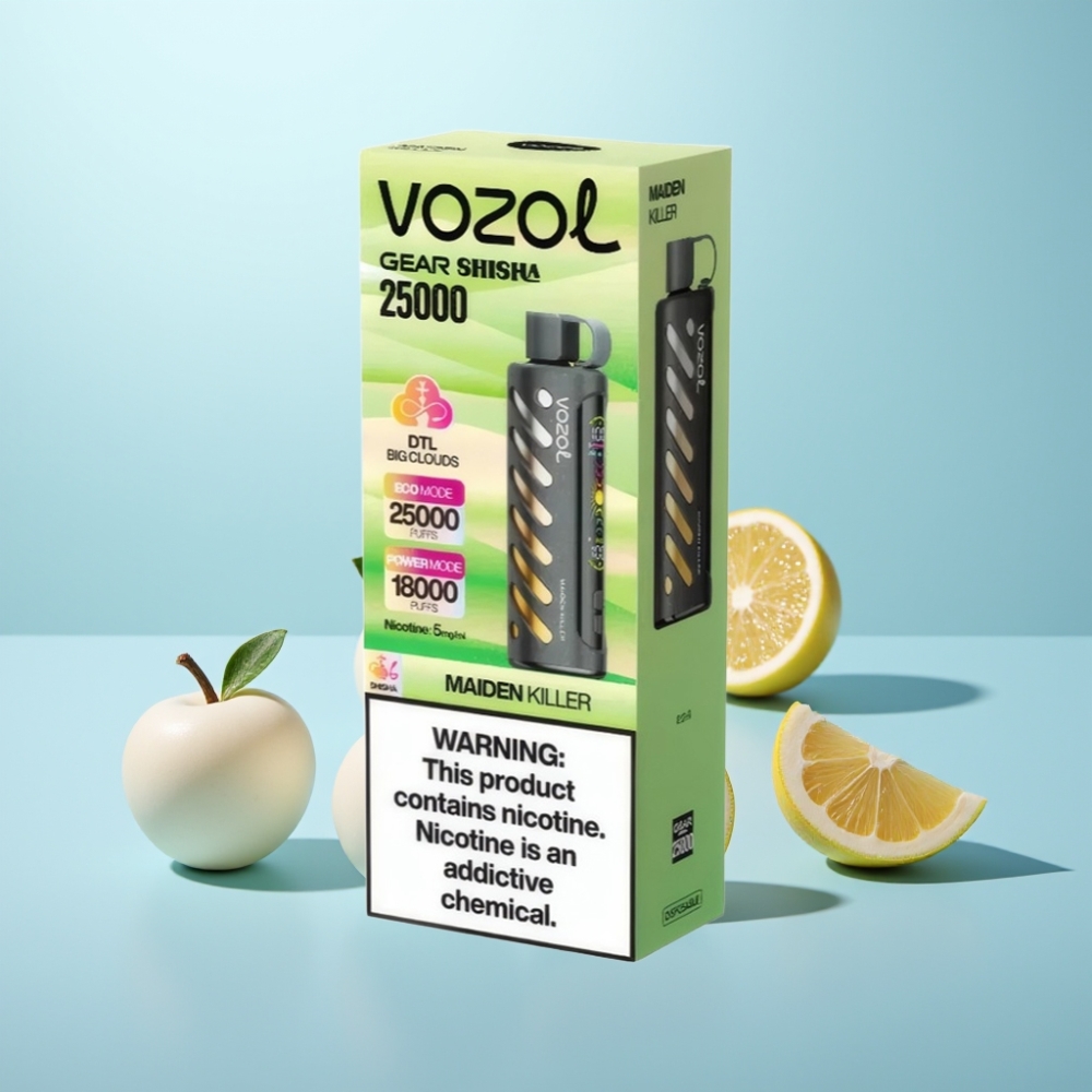 VOZOL Gear Shisha 25000 Puffs S.i.L.C Tech Dual Mesh Killer HaAlmah 5mg/ml