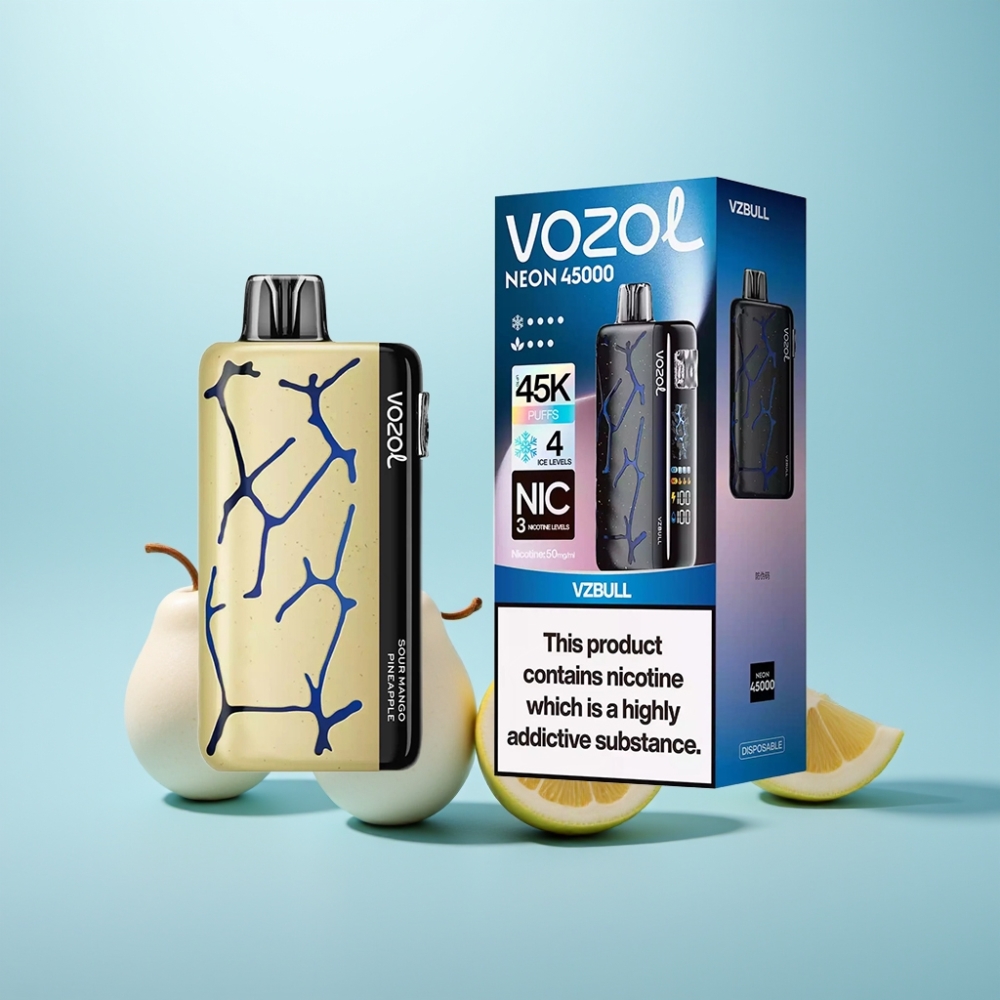 Vozol Neon 45K 45000 Puffs Adjustable Ice Airflow Vape חד פעמי VZbull