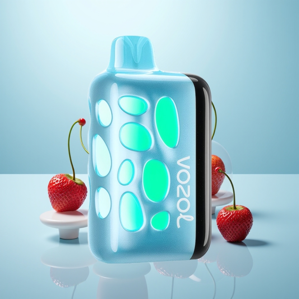 VOZOL RAVE 40000 Vape חד פעמי 270° Vibrant Glow Eclipse Animation Cherry Strawberry 1000mAh