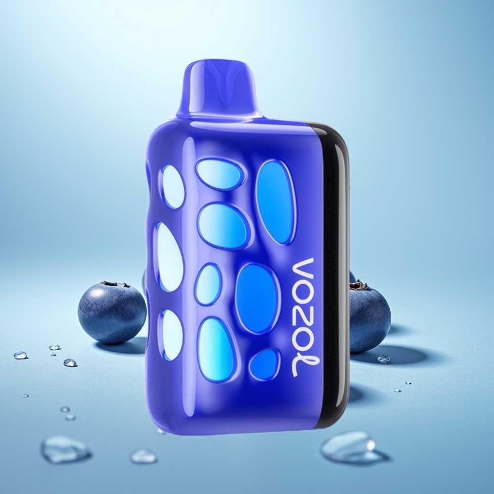VOZOL RAVE 40000 Vape חד פעמי Blueberry Ice עם 1000mAh בטעון מהיר ועיצוב זוהר