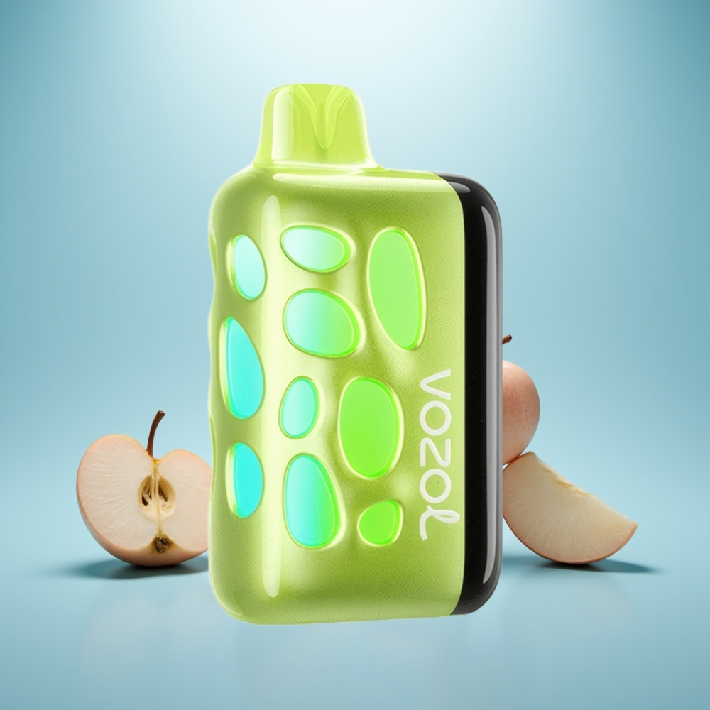 VOZOL RAVE 40000 Vape חד פעמי Double Apple תפוח כפול 270° Vibrant Glow Beat-Synced Party Mode 1000mAh