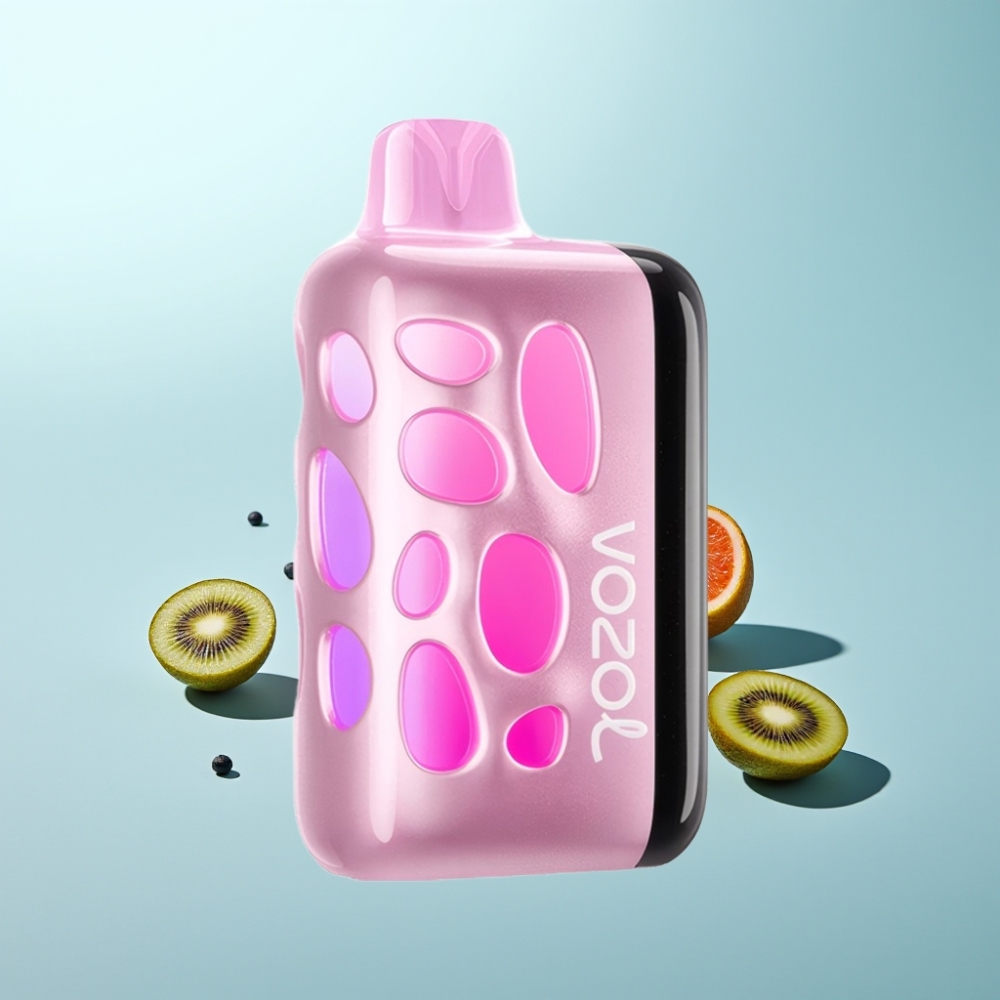 VOZOL RAVE 40000 Vape חד פעמי Strawberry Kiwi 270° Vibrant Glow Beat-Synced Party Mode 1000mAh