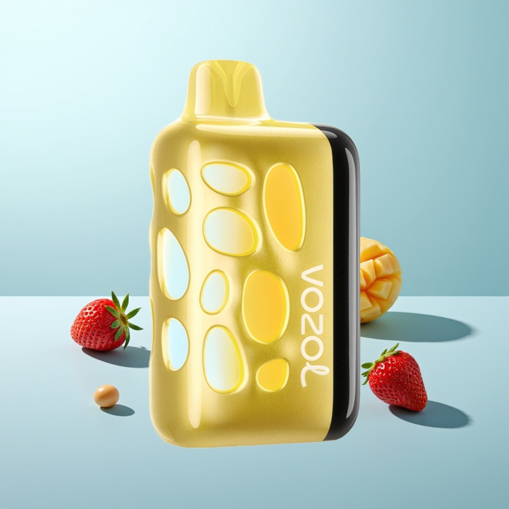 VOZOL RAVE 40000 Vape חד פעמי Strawberry Mango 1000mAh Battery Beat-Synced Party Mode