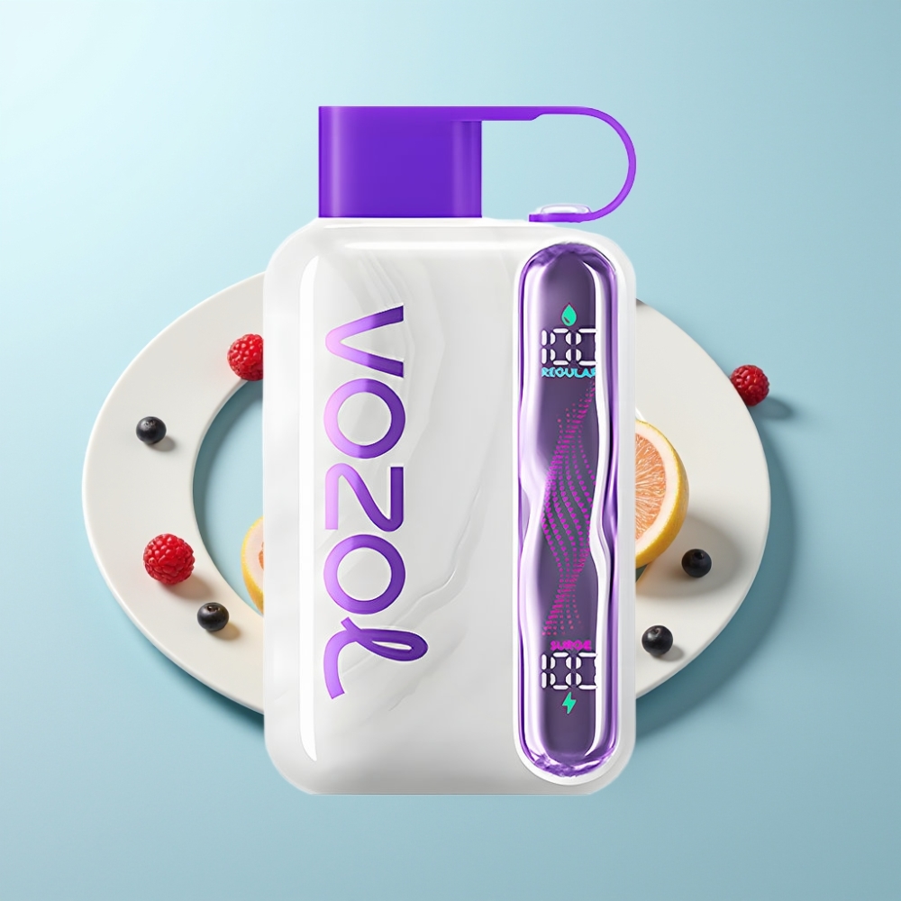 VOZOL STAR 40000 Puffs Vape חד פעמי 1000mAh Type-C טעם צ'רימולה אשכולית פירות יער